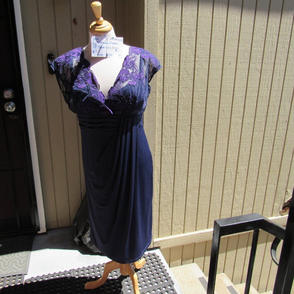 #360  NEW WOMEN'S LACE TOP DRESS BY ALEXON  (SIZE 14US / 18UK)